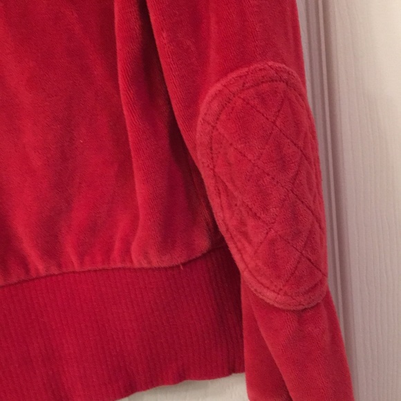 Rocawear Y2K Red crop velour jacket hoodie size small - Picture 7 of 8